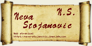 Neva Stojanović vizit kartica